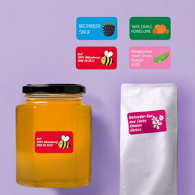 Einmachglas Etiketten 