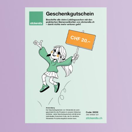 Geschenkgutschein 20 CHF