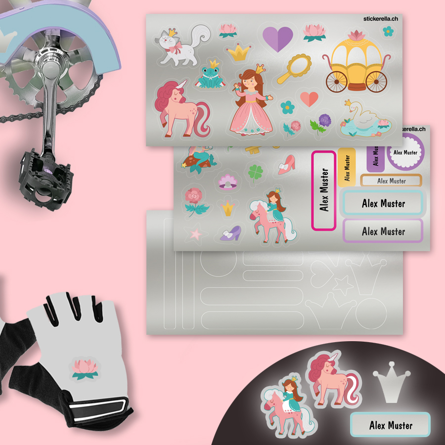 Reflektierende Sticker - Prinzessin